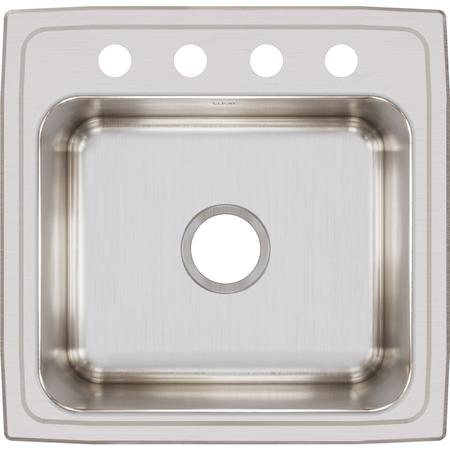 ELKAY Classic SS 19-1/2" x 19" x 10-1/8", Single Bowl Drop-in Laundry Sink DLR191910OS4